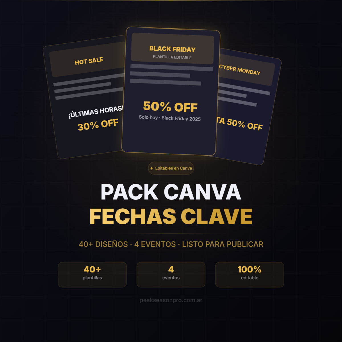 Pack Canva: Diseños para Fechas Clave